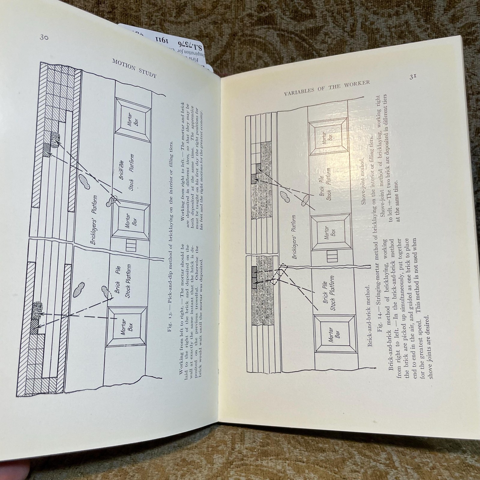 Motion Study A Method for Increasing the Efficiency of The Workman. With an Introduction by Robert Thurston Kent — photograph 10.