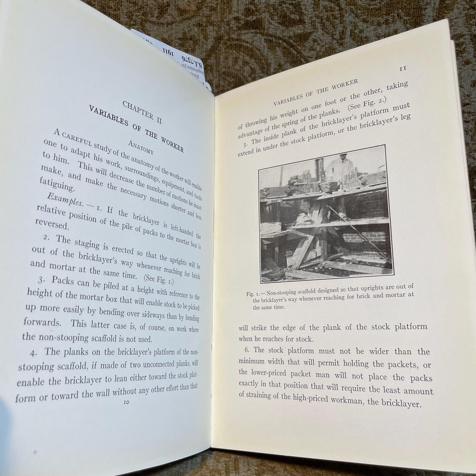 Motion Study A Method for Increasing the Efficiency of The Workman. With an Introduction by Robert Thurston Kent — photograph 5.