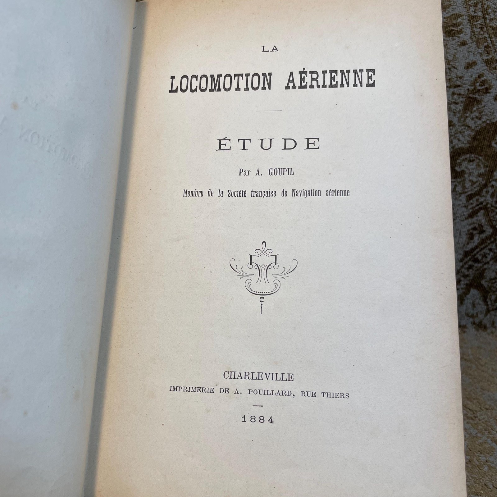 La Locomotion Aerienne: Etude. Translated: Aerial Locomotion: A Study — photograph 2.