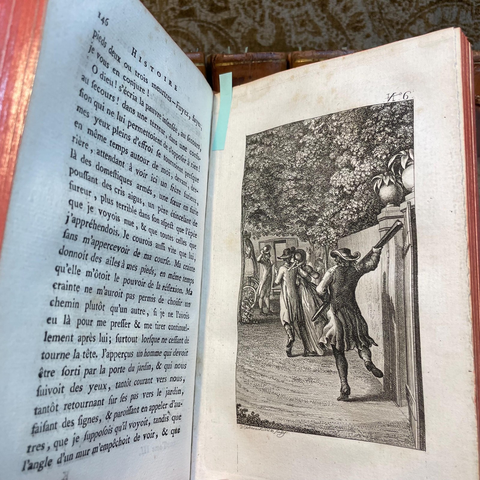 Clarisse Harlowe. Traduction nouvelle Et seule complète ; Par M. Le Tourneur. Faite sur l’édition originale revue par Richardson ; Ornée de figures du célèbre Chodowiecki, de Berlin. Dédiée & présentée A monsieur, frère du roi. Translated: Clarissa Harlowe. New translation And the only complete one; By M. Le Tourneur. Made from the original edition revised by Richardson; Adorned with illustrations by the famous Chodowiecki of Berlin. Dedicated & presented To the King’s brother. — photograph 9.