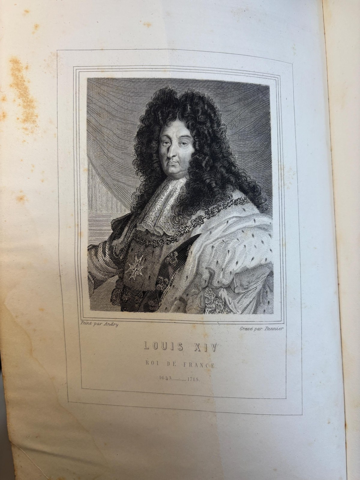 Les Rois De France 66 Gravures Sur Acier Formant La Galerie Complète Des Portraits De Versailles D’après Les Tableaux Authentiques Du Musée De Versailles Accompagnées D’une Notice Historique Par Lélius. Translated: The Kings Of France 66 Engravings On Steel Forming
The Complete Gallery Of Portraits Of Versailles From The Authentic Paintings Of The Museum Of Versailles Accompanied By A Historical Notice By Lélius — photograph 4.