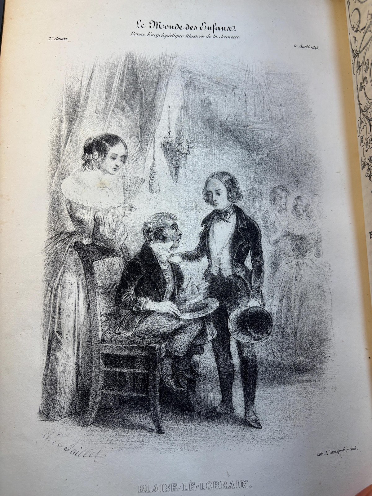 Le Monde Des Enfants Revue Encyclopédique Illustrée De La Jeunesse Approuvée Par Le Conseil Royal De L’instruction Publique Sous La Direction De M. Alexandre De Saillet. Translated: The World Of Children Illustrated Encyclopedic Review For The Youth Approved By The Royal Council Of Public Instruction Under The Direction Of Mr. Alexandre De Saillet — photograph 10.