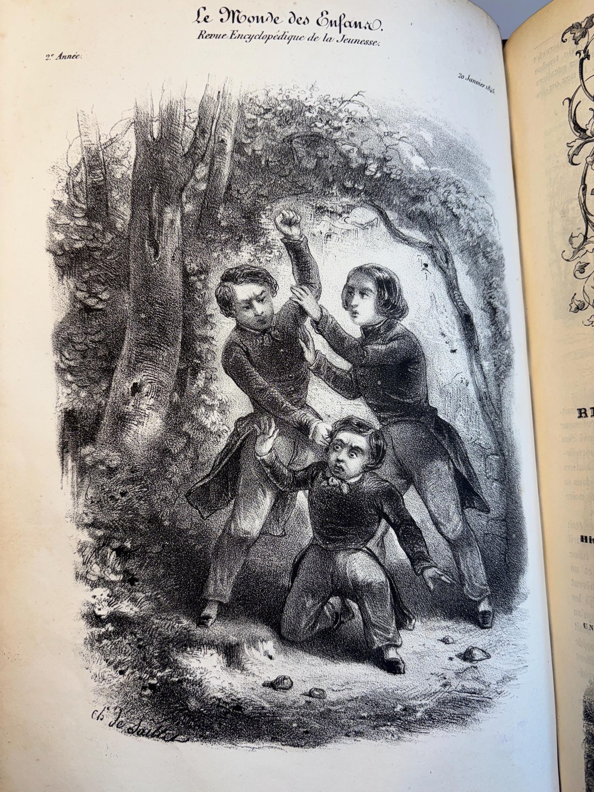 Le Monde Des Enfants Revue Encyclopédique Illustrée De La Jeunesse Approuvée Par Le Conseil Royal De L’instruction Publique Sous La Direction De M. Alexandre De Saillet. Translated: The World Of Children Illustrated Encyclopedic Review For The Youth Approved By The Royal Council Of Public Instruction Under The Direction Of Mr. Alexandre De Saillet — photograph 7.