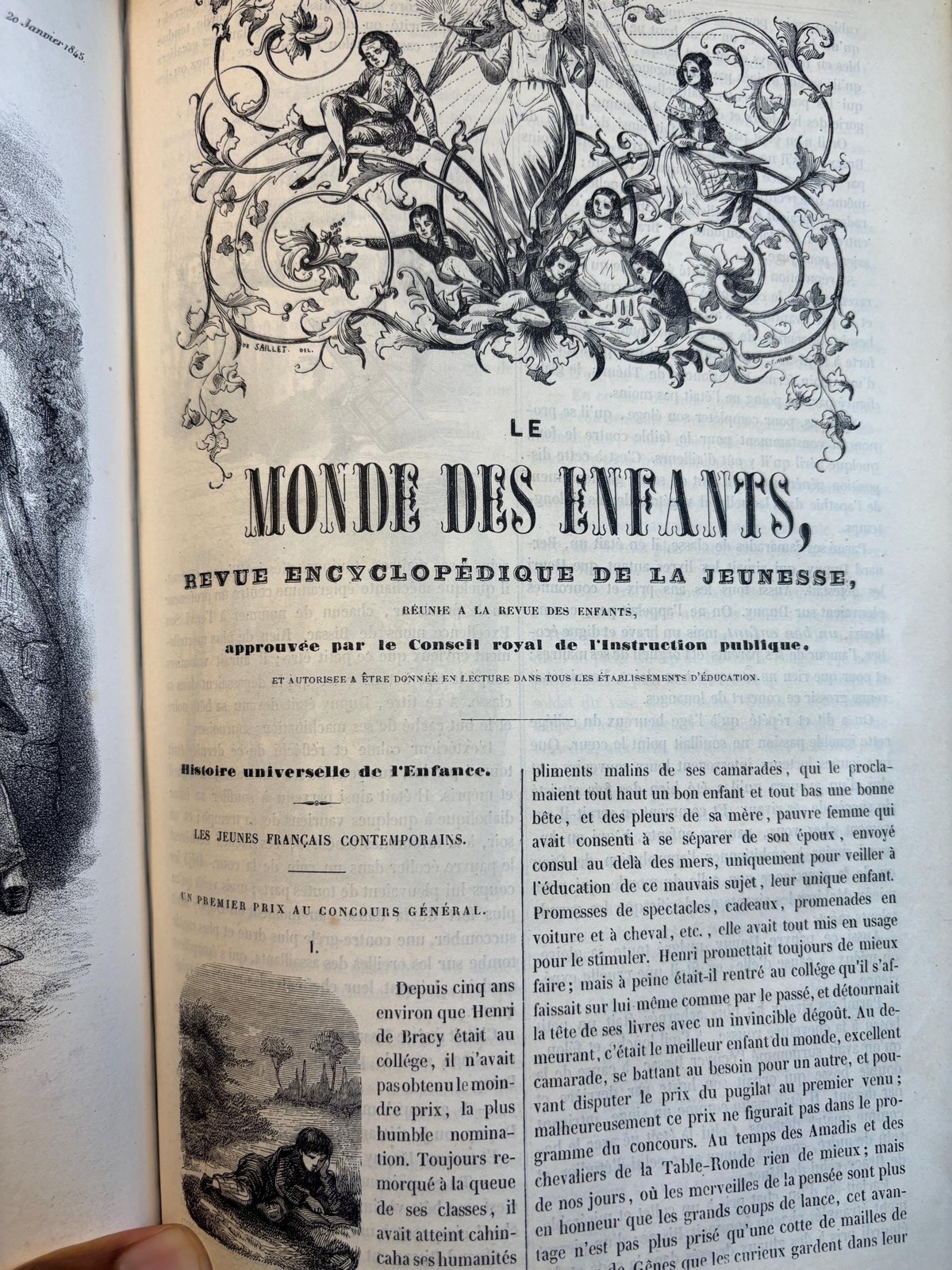 Le Monde Des Enfants Revue Encyclopédique Illustrée De La Jeunesse Approuvée Par Le Conseil Royal De L’instruction Publique Sous La Direction De M. Alexandre De Saillet. Translated: The World Of Children Illustrated Encyclopedic Review For The Youth Approved By The Royal Council Of Public Instruction Under The Direction Of Mr. Alexandre De Saillet — photograph 8.