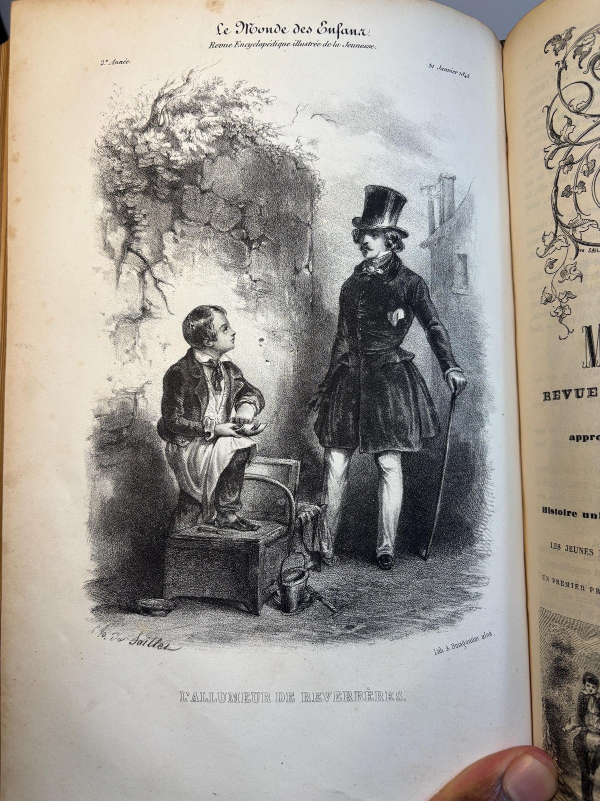 Le Monde Des Enfants Revue Encyclopédique Illustrée De La Jeunesse Approuvée Par Le Conseil Royal De L’instruction Publique Sous La Direction De M. Alexandre De Saillet. Translated: The World Of Children Illustrated Encyclopedic Review For The Youth Approved By The Royal Council Of Public Instruction Under The Direction Of Mr. Alexandre De Saillet — photograph 9.