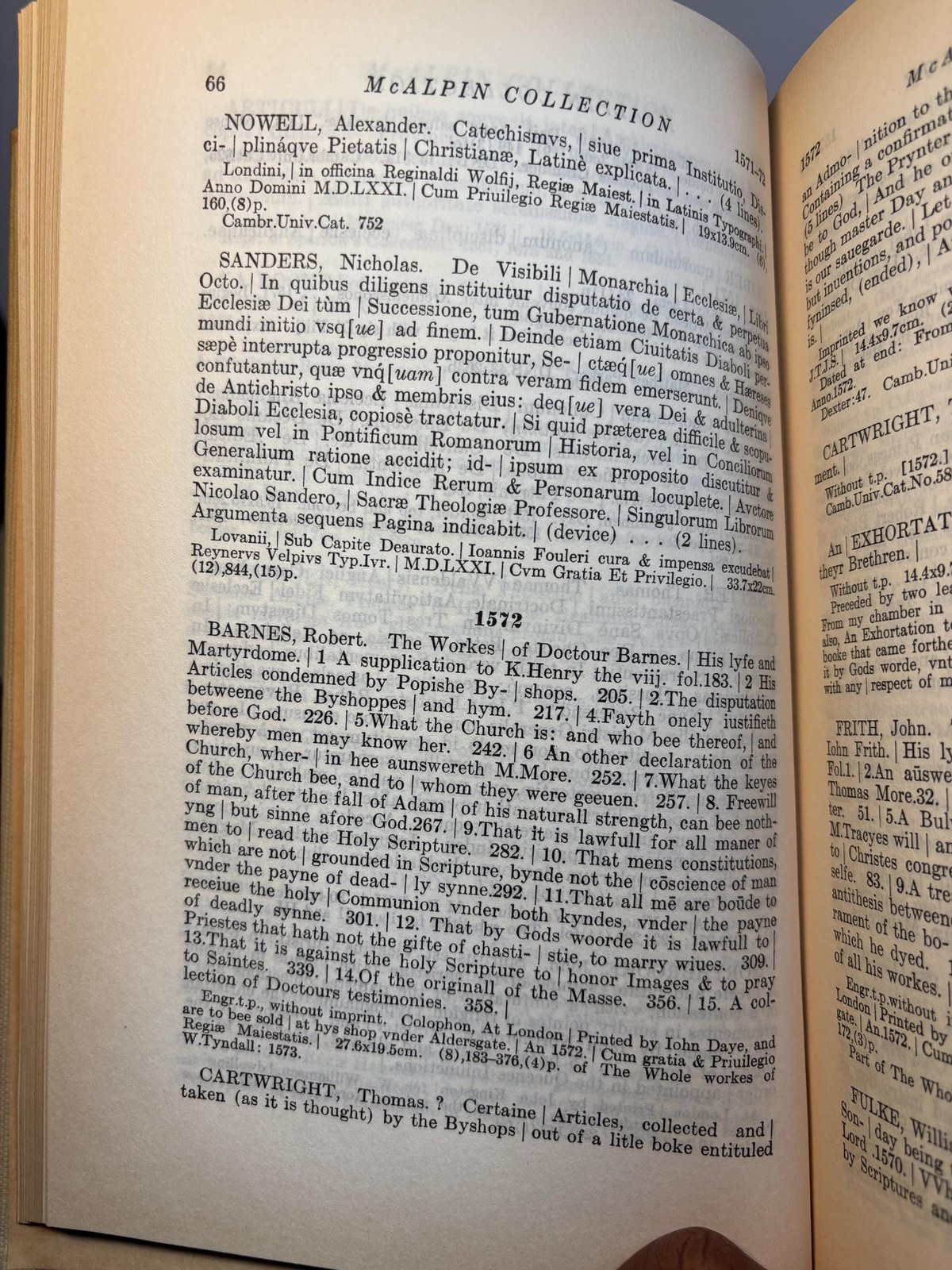 The Union Theological Seminary in the City of New York. Catalogue of the McAlpin Collection of British History and Theology. (4 of 5 volumes, lacking Vol.3) — photograph 5.