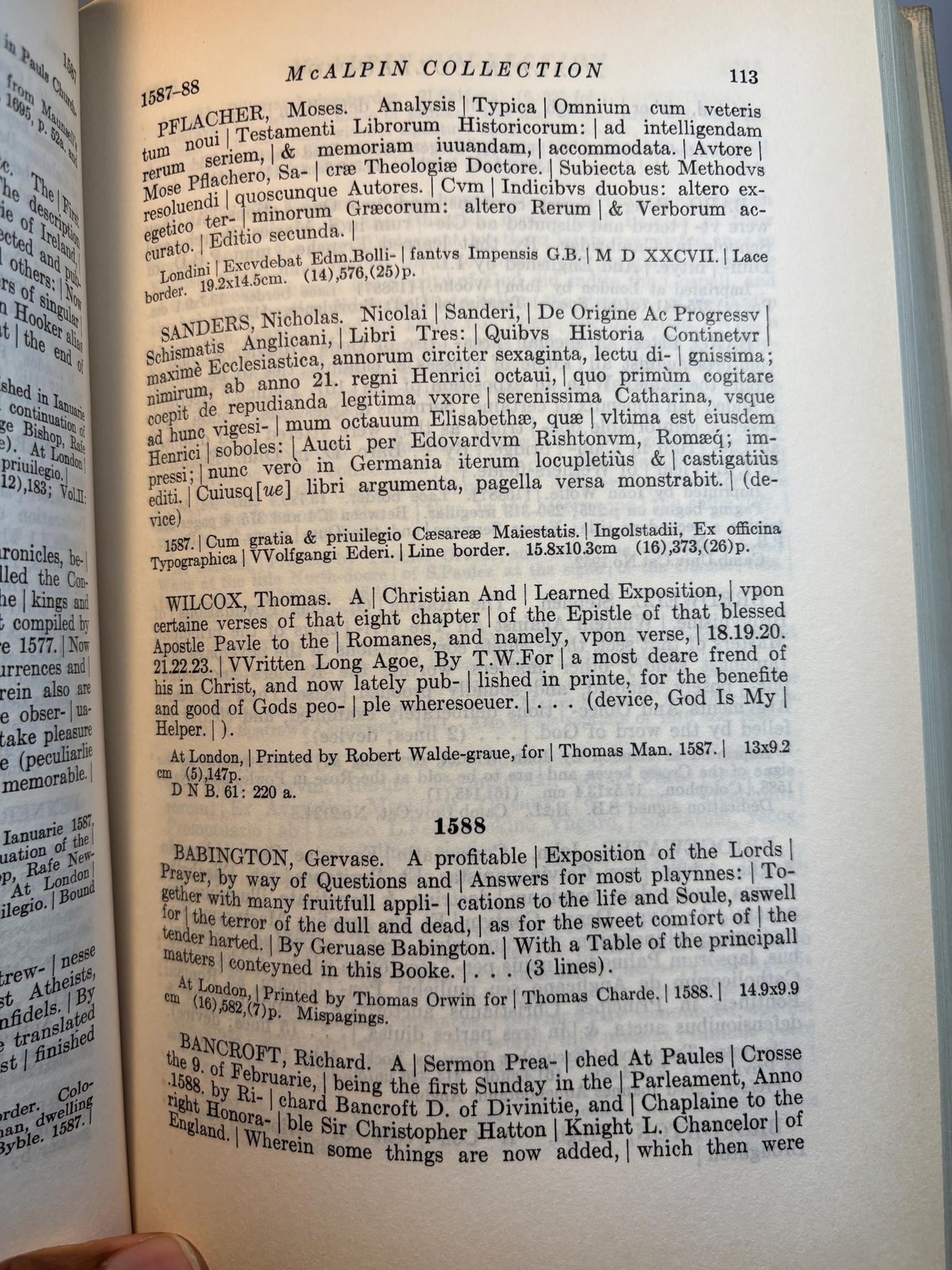 The Union Theological Seminary in the City of New York. Catalogue of the McAlpin Collection of British History and Theology. (4 of 5 volumes, lacking Vol.3) — photograph 6.
