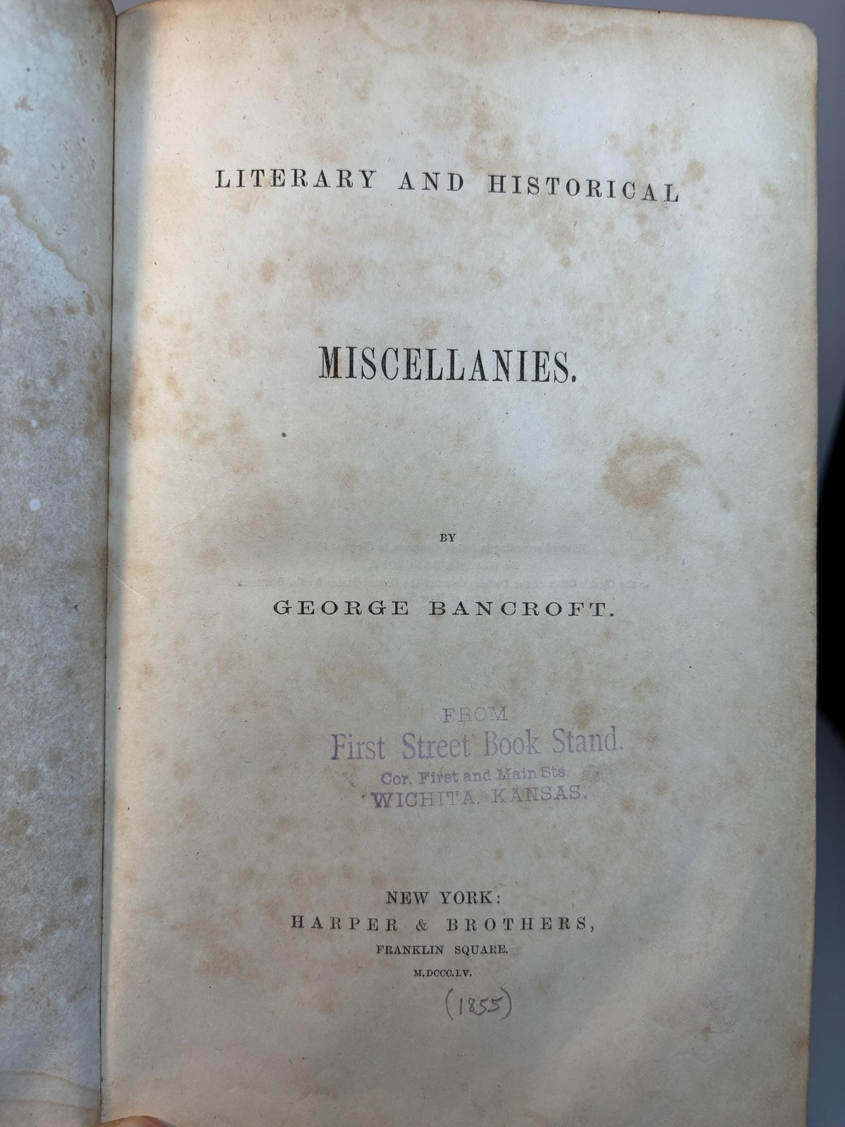 Literary and Historical Miscellanies — photograph 6.