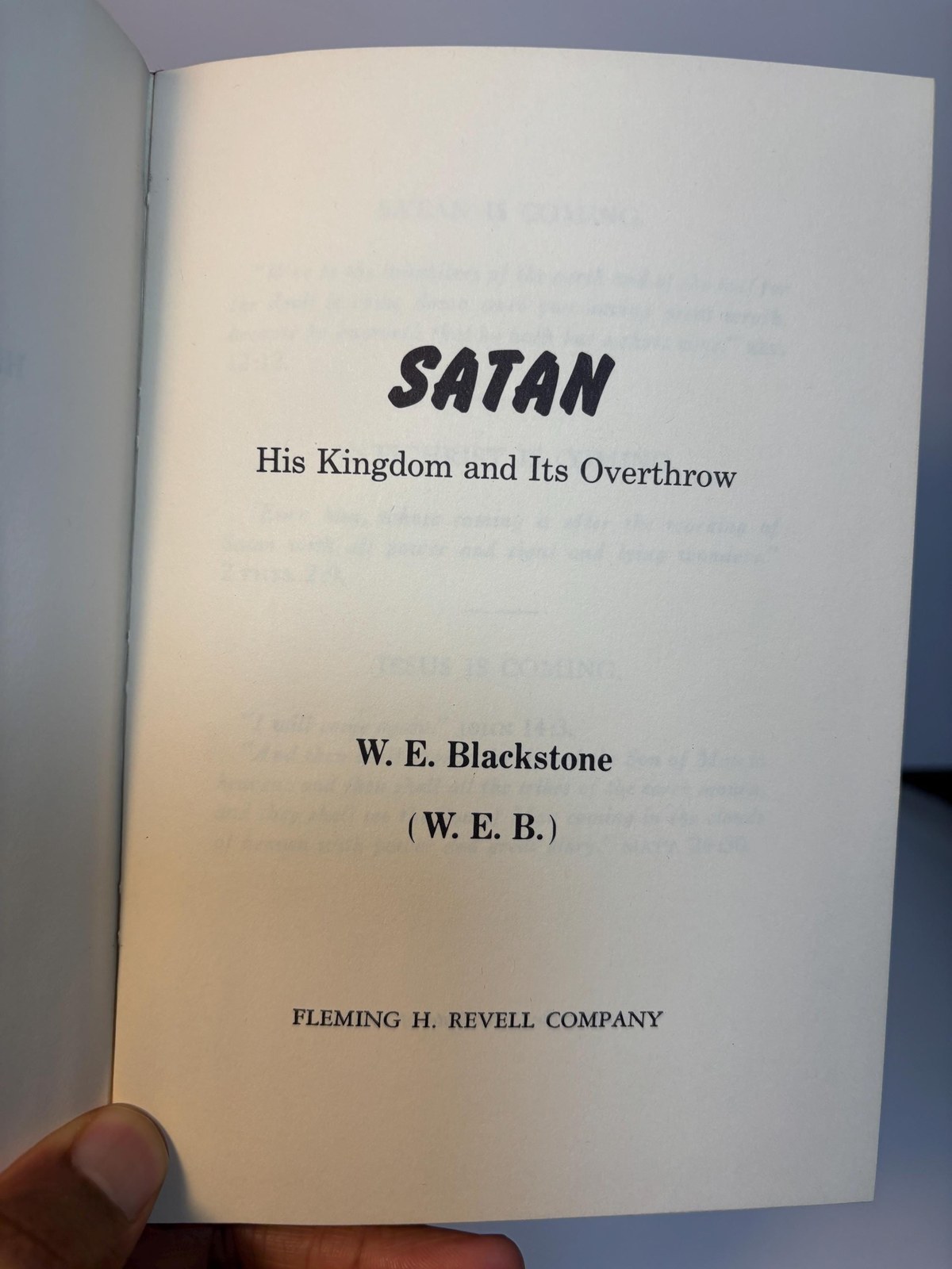 Satan, His Kingdom and Its Overthrow — photograph 4.