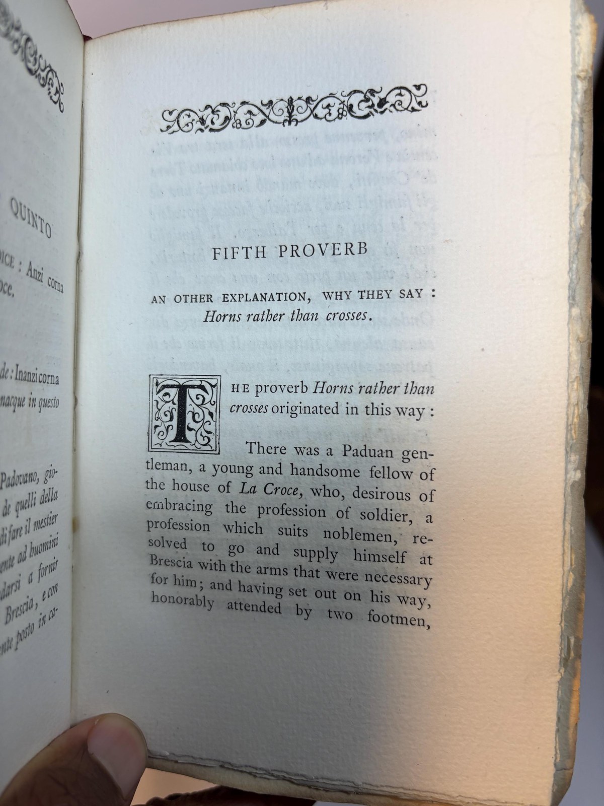 Proverbs in Jests or The Tales of Cornazano (XVth century). Literally Translated into English With the Italian Text. — photograph 5.