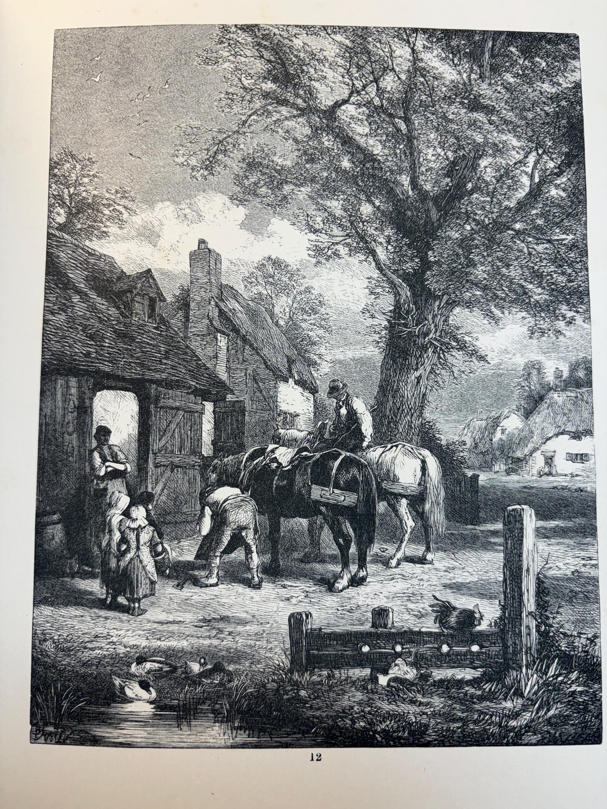 Birket Foster's Pictures of English Landscape. (Engraved by the Brothers Dalziel.) With Pictures in Words by Tom Taylor. — photograph 4.