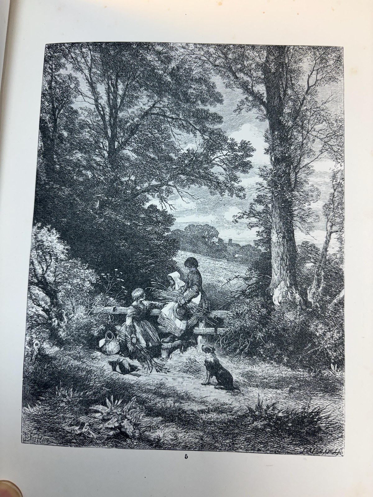 Birket Foster's Pictures of English Landscape. (Engraved by the Brothers Dalziel.) With Pictures in Words by Tom Taylor. — photograph 6.