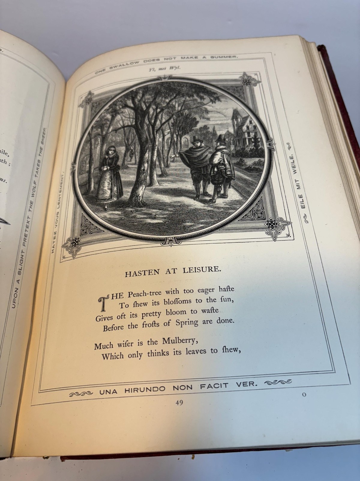 Moral Emblems with Aphorisms, Adages, and Proverbs, of All Ages and Nations, from Jacob Cats and Robert Farlie. With Illustrations Freely Rendered, From Designs Found In Their Works, by John Leighton, F.S.A. … — photograph 7.