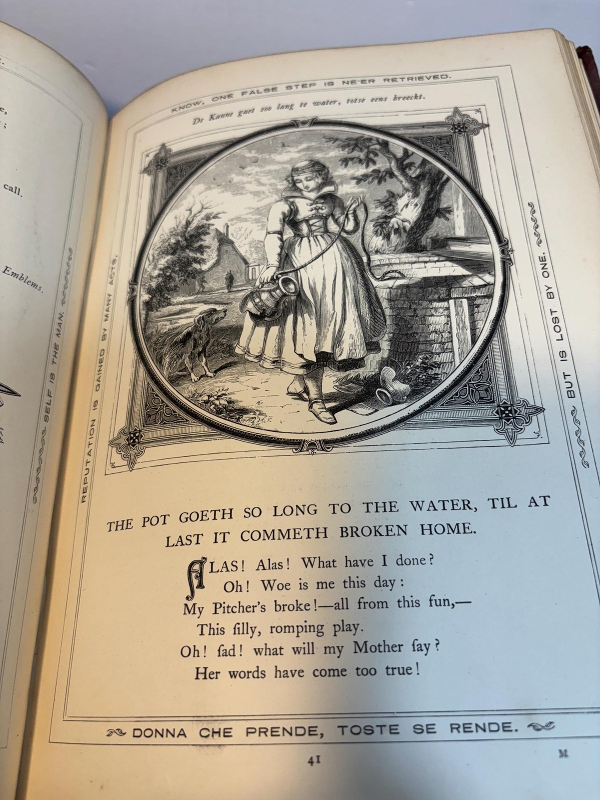 Moral Emblems with Aphorisms, Adages, and Proverbs, of All Ages and Nations, from Jacob Cats and Robert Farlie. With Illustrations Freely Rendered, From Designs Found In Their Works, by John Leighton, F.S.A. … — photograph 8.