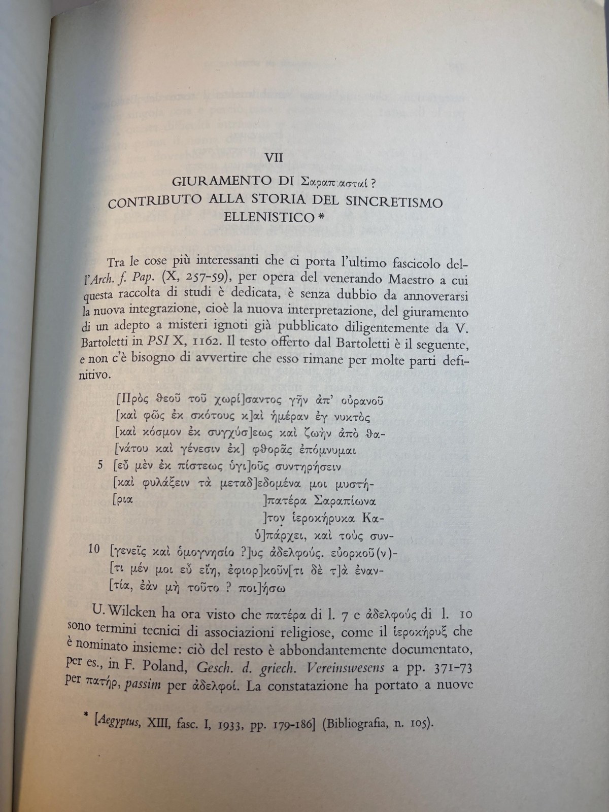 Quinto Contributo Alla Storia Degli Studi Classici E Del Mondo Antica #136. Tomo Secondo. Translated: Fifth Contribution to the History of Classical Studies and the Ancient World Second Volume #136 — photograph 4.