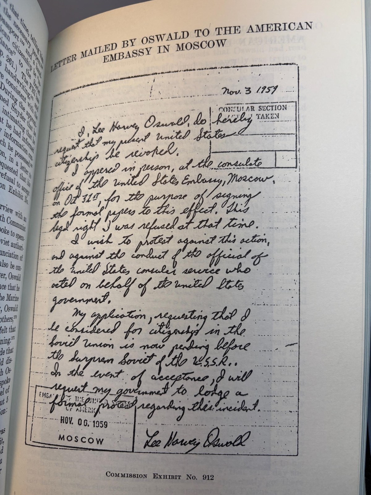 Report of The president's Commission on The Assassination of President John F. Kennedy. Autographed x2 by President Gerald R. Ford — photograph 10.