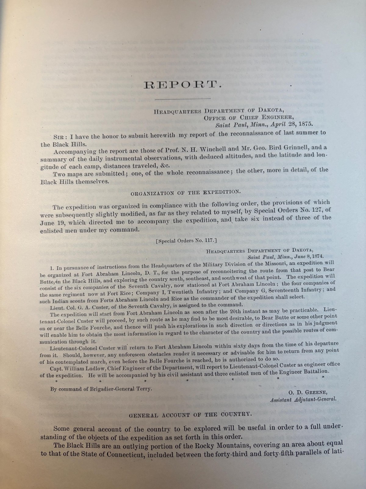 Report of a Reconnaissance of The Black Hills of Dakota, made in The Summer of 1874 — photograph 6.