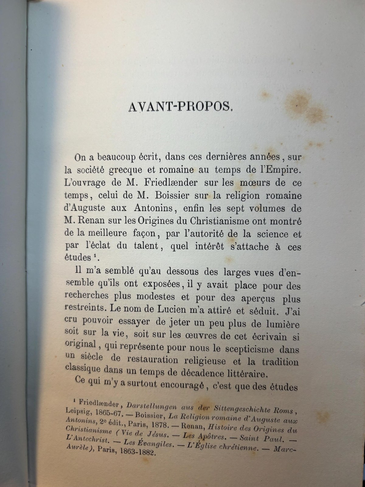 Essai sur La Vie et les Œuvres de Lucien par Maurice Croiset Professeur à la Faculté des Lettres de Montpellier. Translate: Essay on The Life and Works of Lucian by Maurice Croiset Professor at the Faculty of Letters of Montpellier — photograph 5.