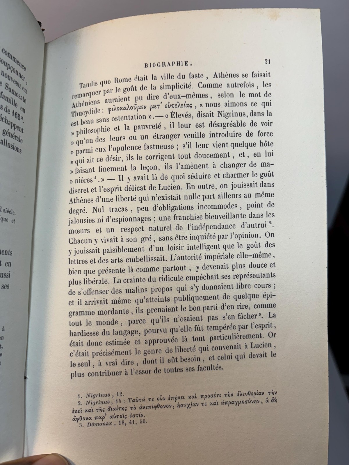 Essai sur La Vie et les Œuvres de Lucien par Maurice Croiset Professeur à la Faculté des Lettres de Montpellier. Translate: Essay on The Life and Works of Lucian by Maurice Croiset Professor at the Faculty of Letters of Montpellier — photograph 7.