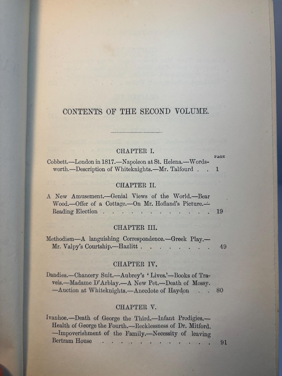 The Life of Mary Russell Mitford, Related in a Selection from Her Letters to Her Friends. 2 Vols.(I, II of III only) — photograph 10.