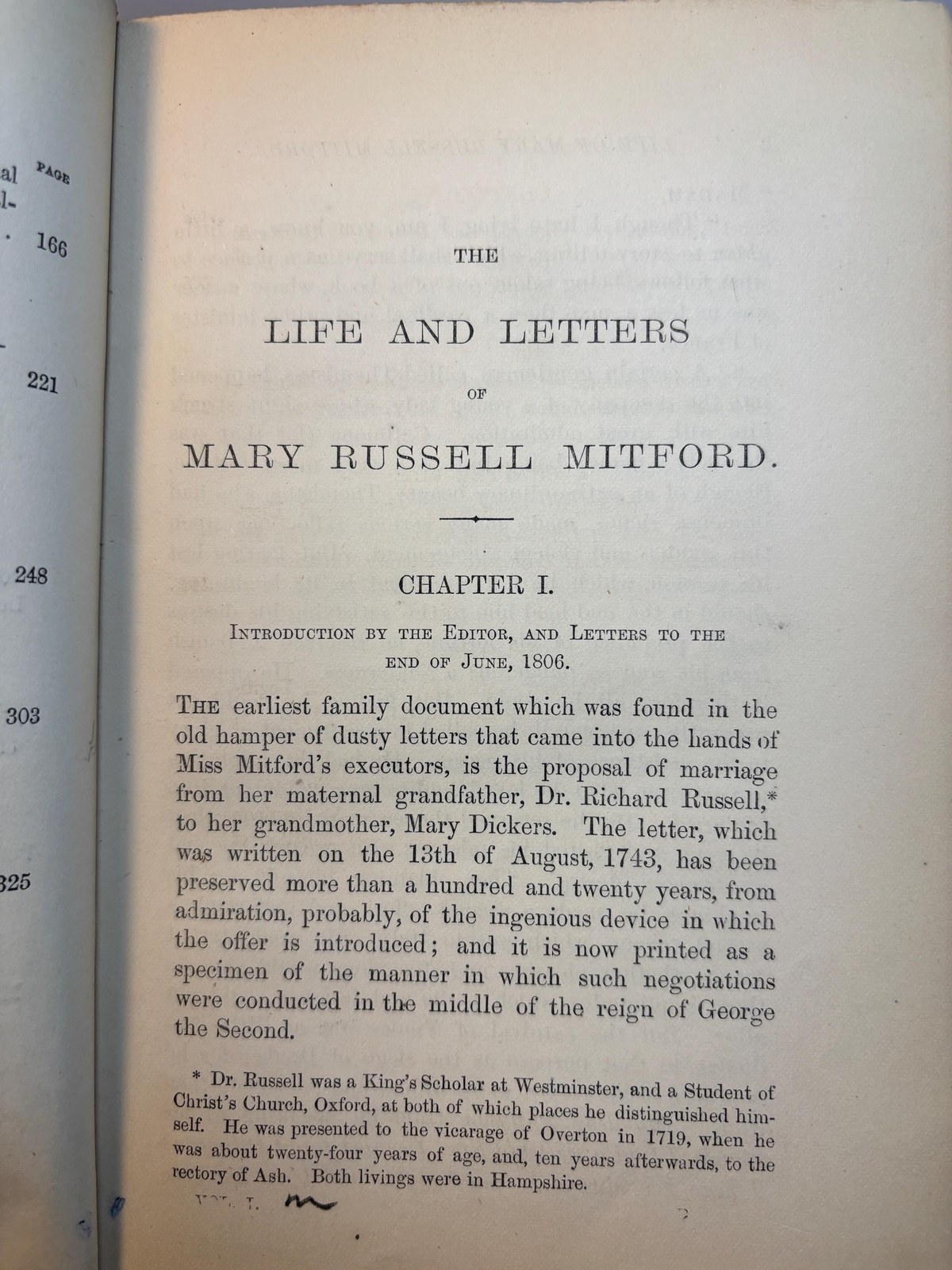 The Life of Mary Russell Mitford, Related in a Selection from Her Letters to Her Friends. 2 Vols.(I, II of III only) — photograph 8.