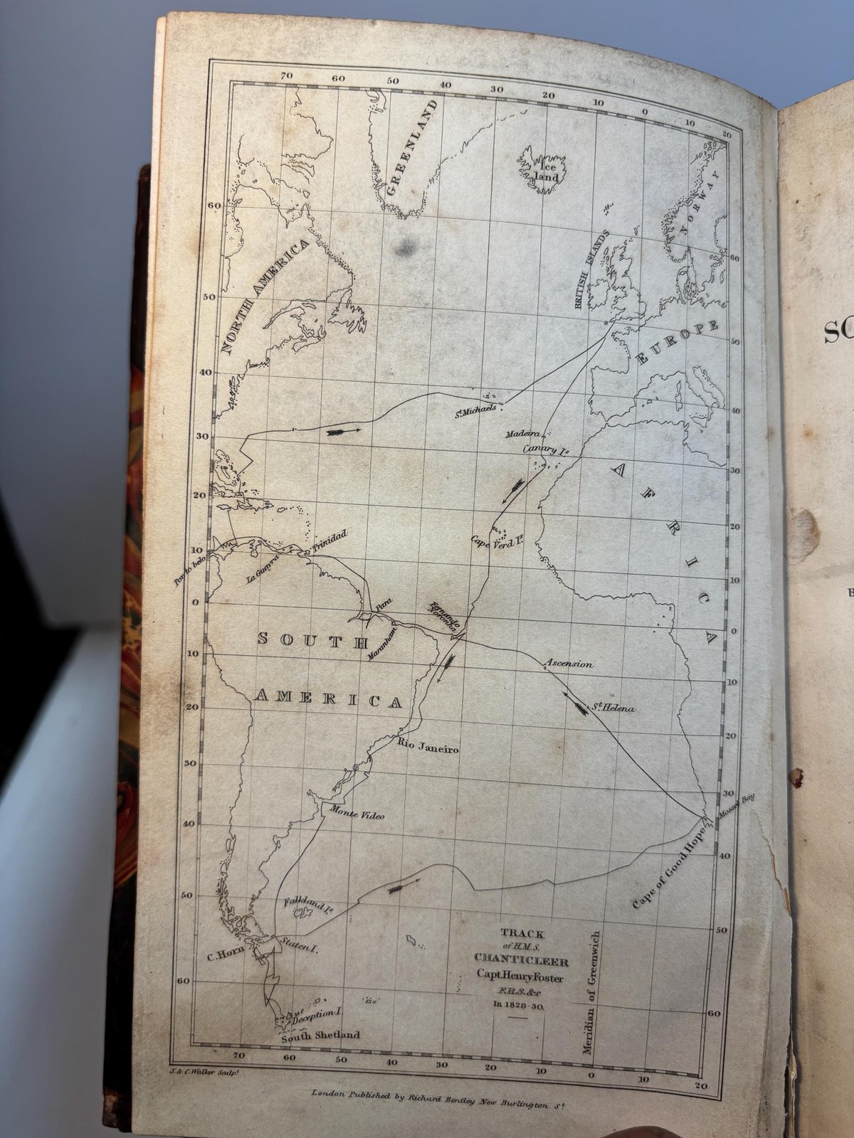 Narrative of A Voyage to The Atlantic Ocean, in The Years 1828, 29, 30, Performed in H.M. Sloop Chanticleer, Under The Command of The Late Captain Henry Foster, By Order of The Lords Commisioners of The Admiralty. From the Private Journal of W.H.B. Webster, Surgeon of The Sloop. In Two Volumes. — photograph 6.