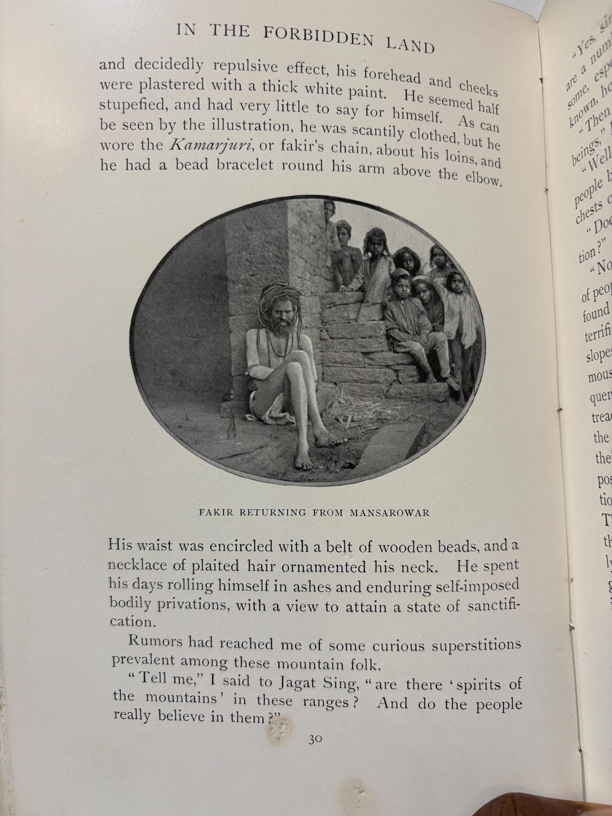 In the Forbidden Land, an Account of a Journey into Tibet Capture by the Tibetan Lamas and Soldiers, Imprisonment, Torture and Ultimate Release brought about by Dr. Wilson and The Political Peshkar Karak Sing-Pal, With the Government Enquiry and Report and Other Official Documents by J. Larkin, Esq., Deputed by the Government of India. With 1 Photogravure, 8 Colored Plates, 50 Full Page and about 150 Text Illustrations, and a Map from Surveys by The Author. In Two Volumes. — photograph 10.