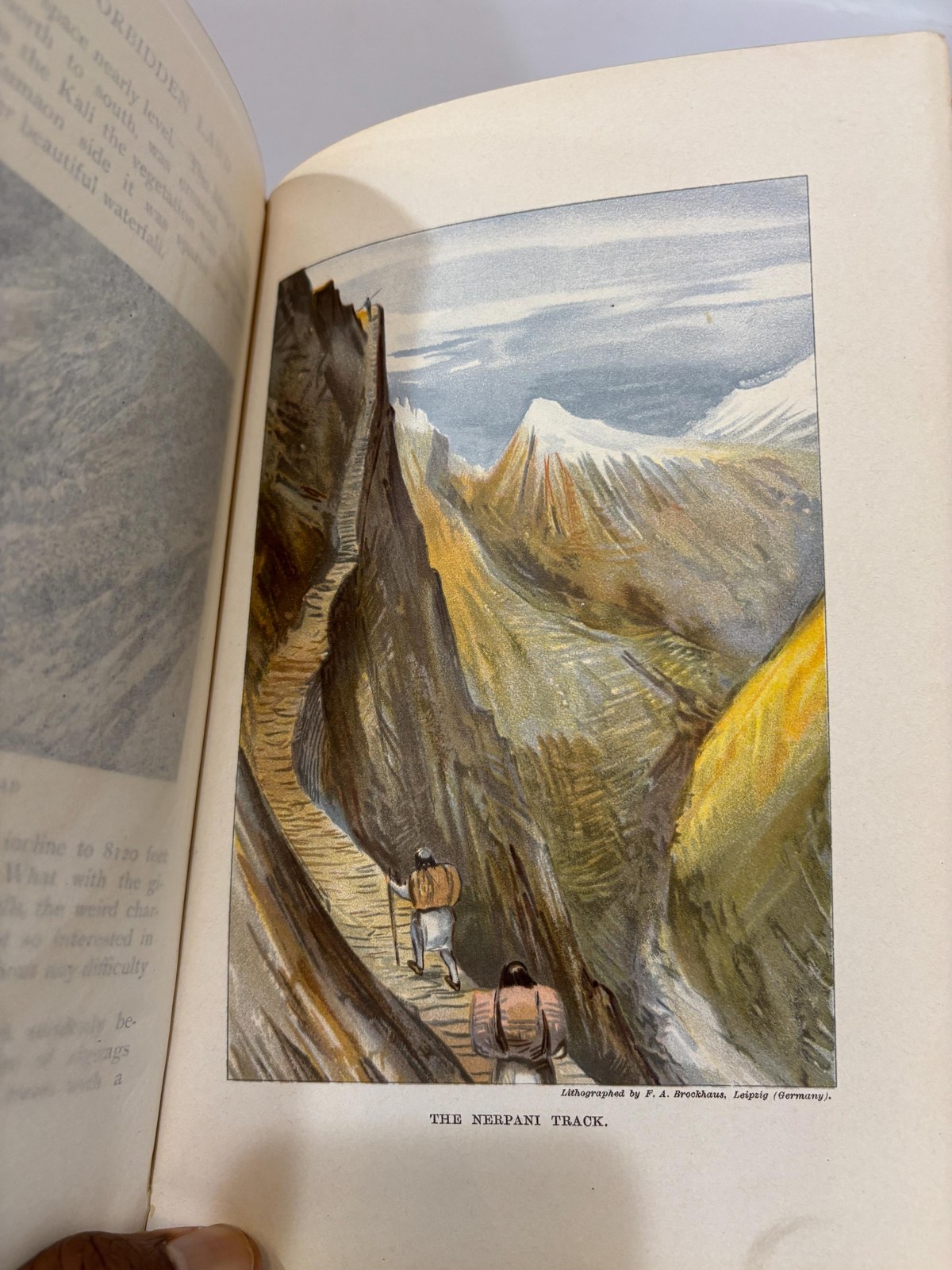 In the Forbidden Land, an Account of a Journey into Tibet Capture by the Tibetan Lamas and Soldiers, Imprisonment, Torture and Ultimate Release brought about by Dr. Wilson and The Political Peshkar Karak Sing-Pal, With the Government Enquiry and Report and Other Official Documents by J. Larkin, Esq., Deputed by the Government of India. With 1 Photogravure, 8 Colored Plates, 50 Full Page and about 150 Text Illustrations, and a Map from Surveys by The Author. In Two Volumes. — photograph 9.