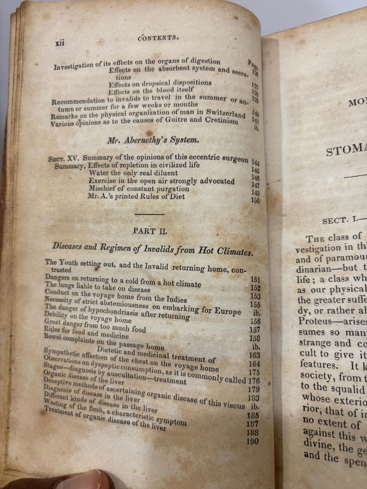 An Essay on Indigestion; Or Morbid Sensibility of The Stomach and Bowels, as The Proximate Cause or Characteristic Condition of Dyspepsy, Nervous Irritability, Mental Despondency, Hypochondriasis, and Many Other Ailments of Body and Mind. To Which are Added, Observtions on the Diseases & Regimen of Invalids on Their Return from Hot and Unhealthy Climates. Third Philadelphia, From the Sixth London Edition, Much Enlarged. — photograph 9.