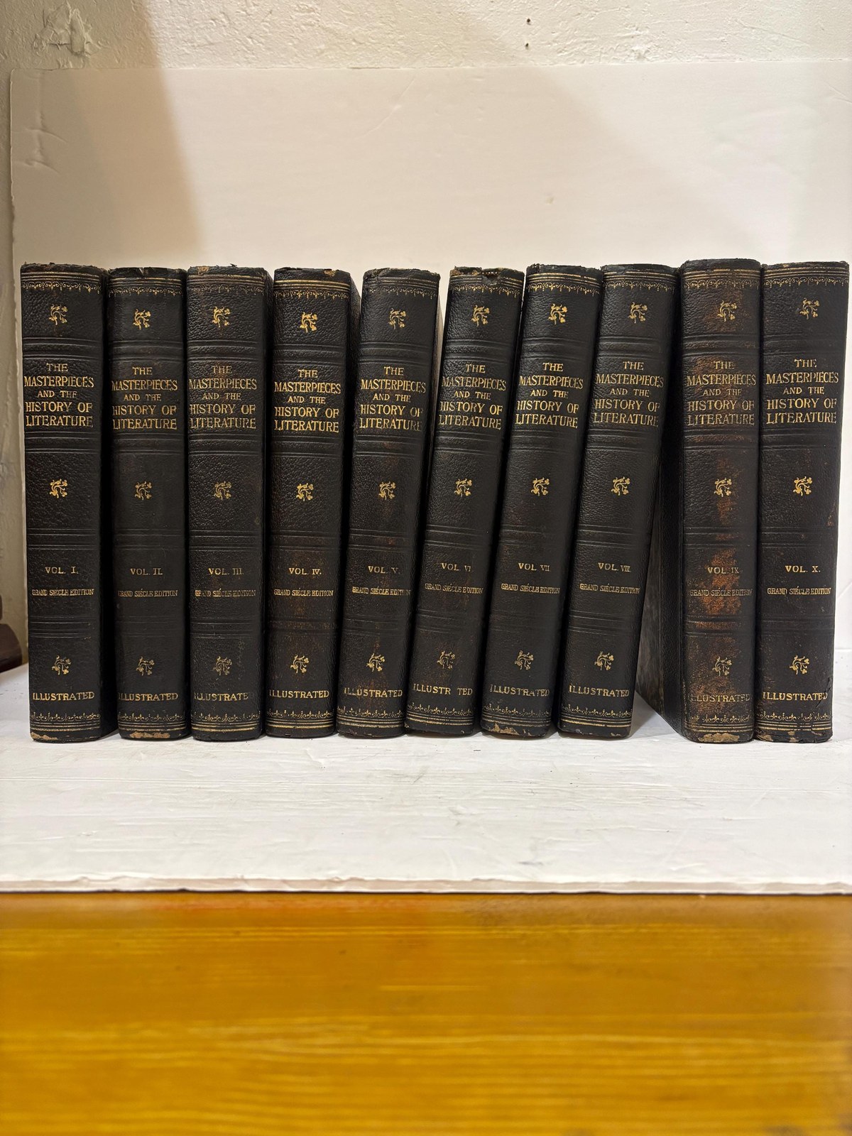 The Masterpieces and The History of Literature, Analysis, Criticism, Character and Incedent. Forty Photogravure Plates, Complete in Ten Volumes — photograph 2.