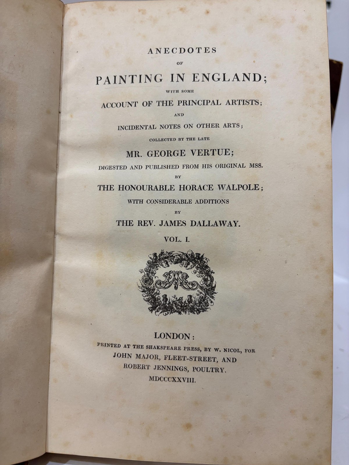 Anecdotes of Painting in England; With Some Account of The principal Artists; and Incedental Notes on Other Arts — photograph 4.