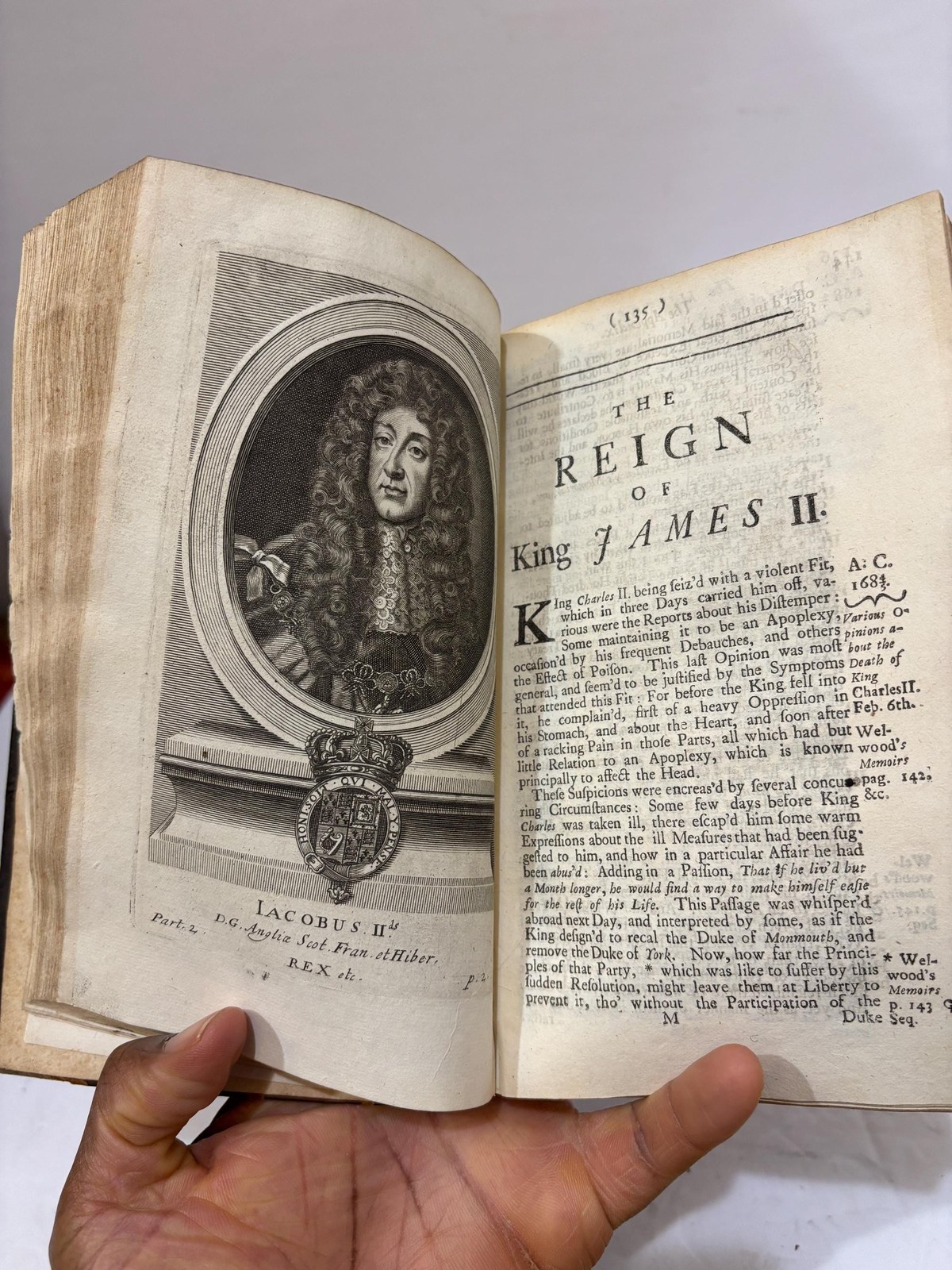The History of King William The Third, Comprehending The Time From His Majesty's Birth, To The Death of King Charles II. And The Whole Reign of King James II. In III Parts. The Second Edition — photograph 10.