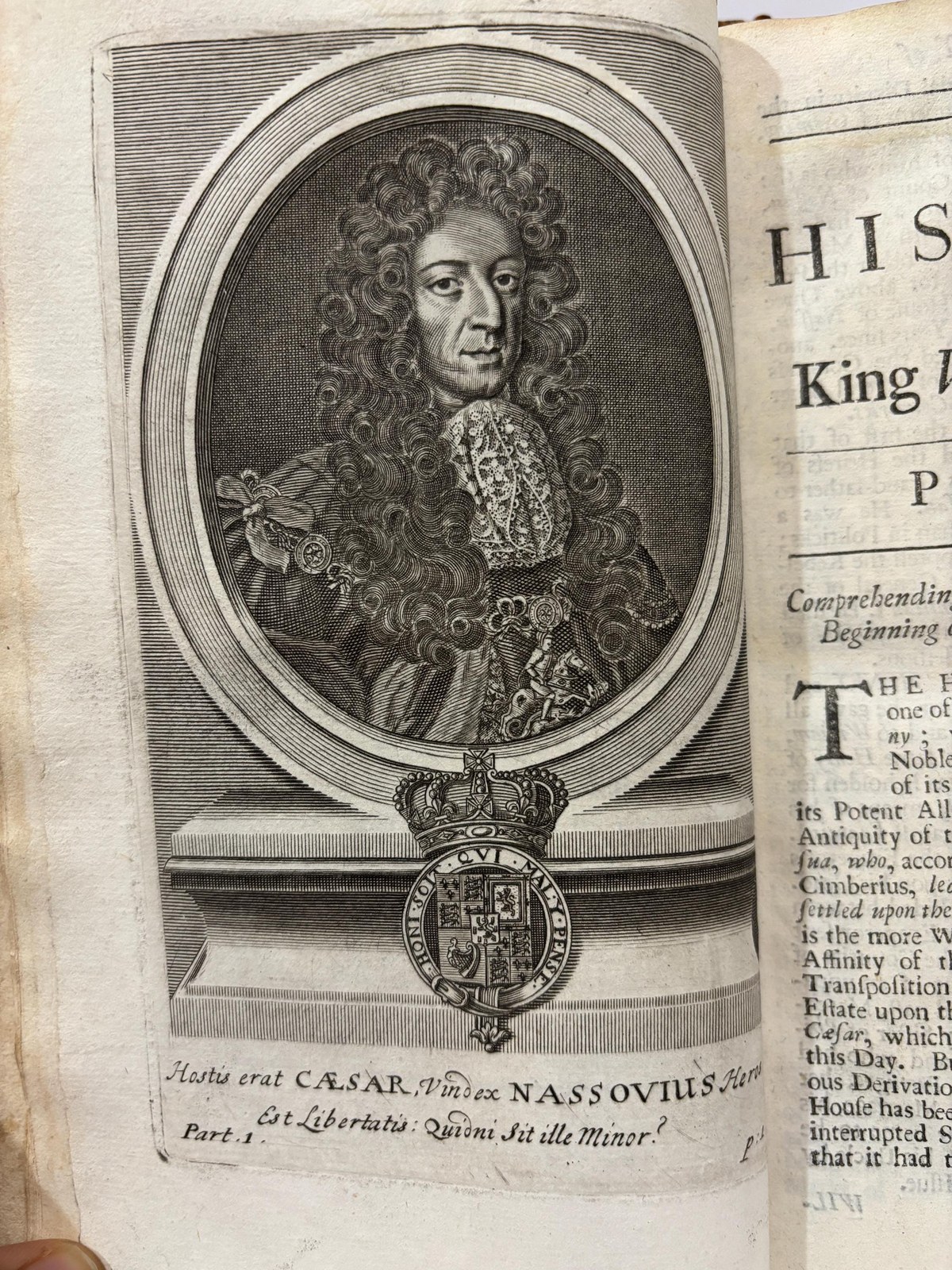 The History of King William The Third, Comprehending The Time From His Majesty's Birth, To The Death of King Charles II. And The Whole Reign of King James II. In III Parts. The Second Edition — photograph 7.