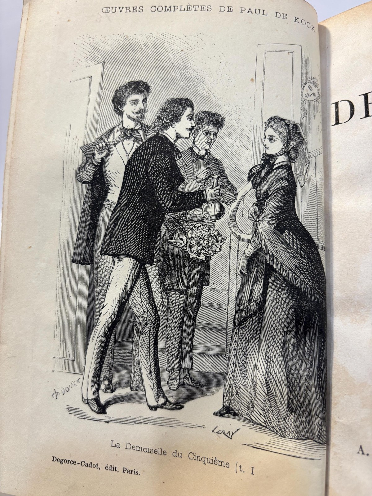 La Demoiselle Du Cinquieme Translated: The Young Lady of The Fifth (2 volumes) — photograph 4.