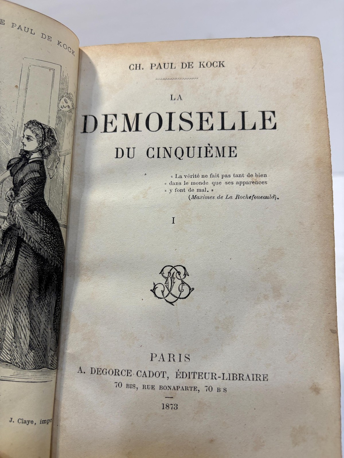 La Demoiselle Du Cinquieme Translated: The Young Lady of The Fifth (2 volumes) — photograph 5.