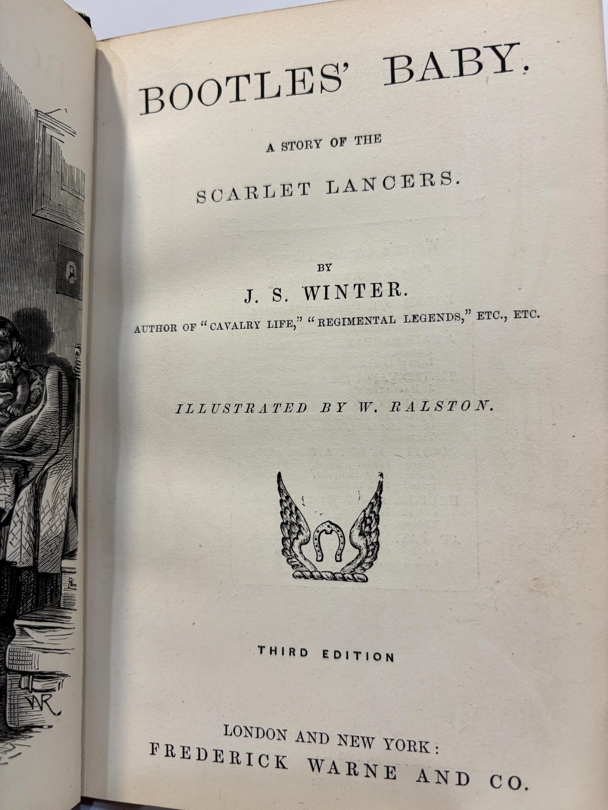 Bootle's Baby. A Story of The Scarlet Lancers. Illustrated by W. Ralston. Third Edition. R.H. Porter Signed Binding. — photograph 4.