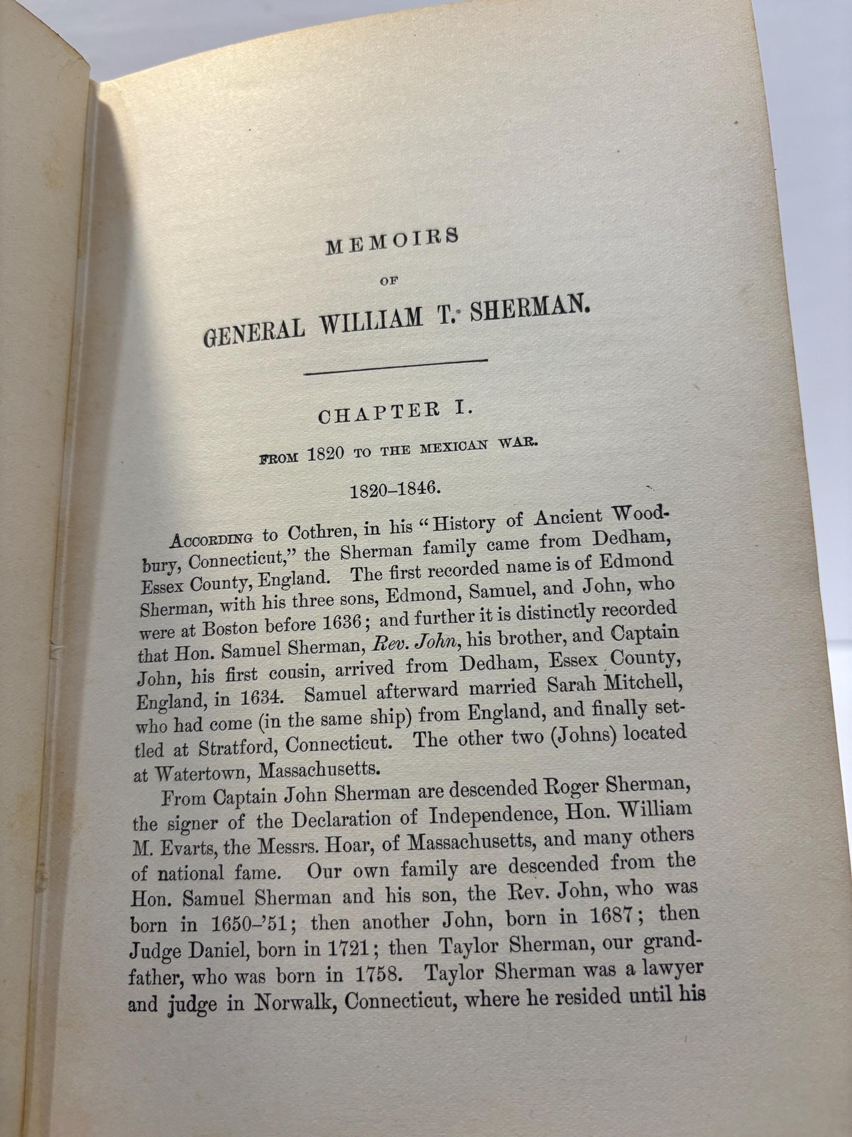 Memoirs of Gen. W.T. Sherman, written by Himself, With an Appendix, Bring Life Down to its Closing Scenes, also A Personal Tribute and Critique of The Memoirs… Fourth Edition, Revised, Corrected, and Complete. — photograph 5.