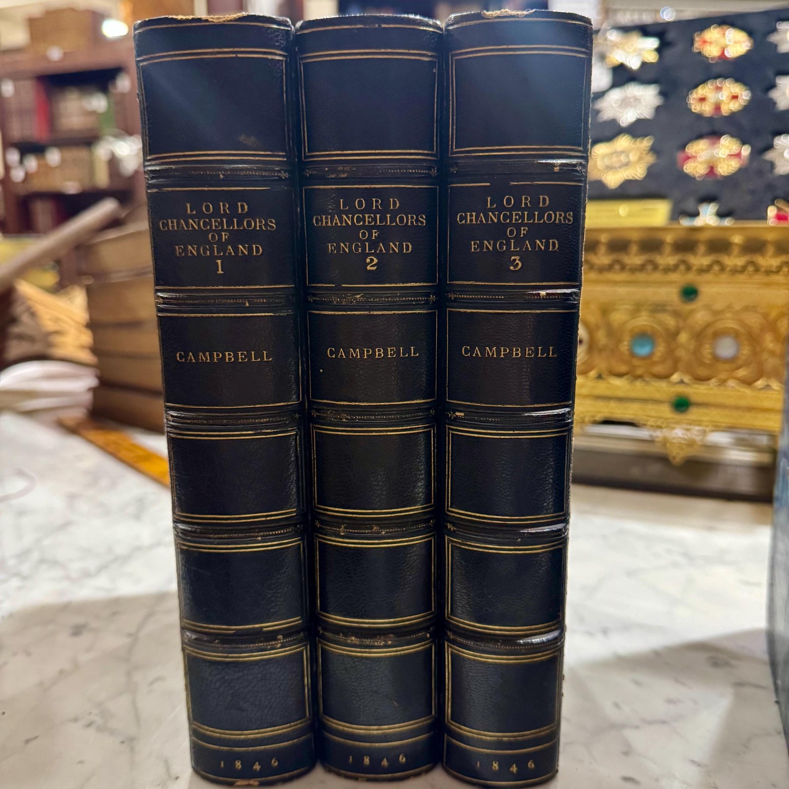The Lives of The Lord Chancellors and Keepers of The Great Seal of England, From the Earliest Times till The Reign of King George IV. First Series to The Revolution of 1688, Five of Eight Volumes — photograph 6.