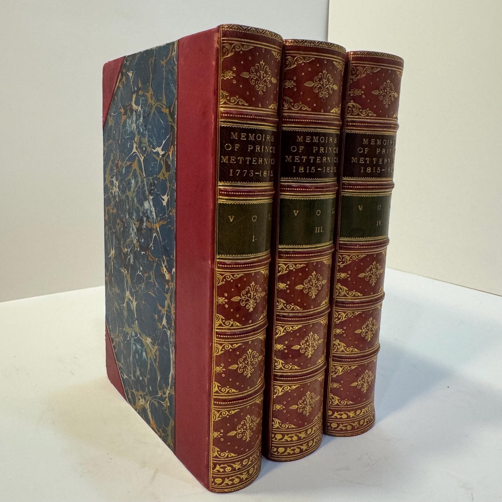 Memoirs of Prince Metternich 1773-1815 (Vols. 1, 3, 4 of Five Only) — photograph 3.