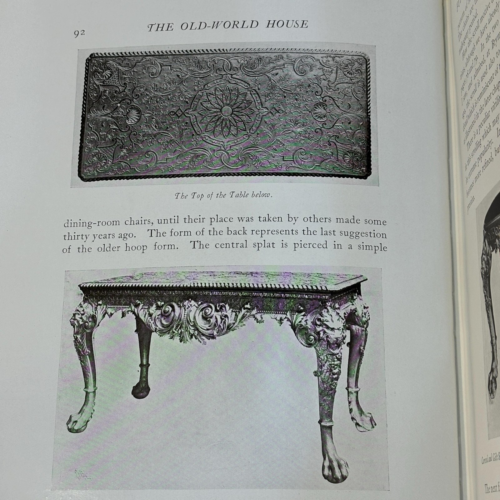 The Old-World House Its Furniture & Decoration — photograph 10.