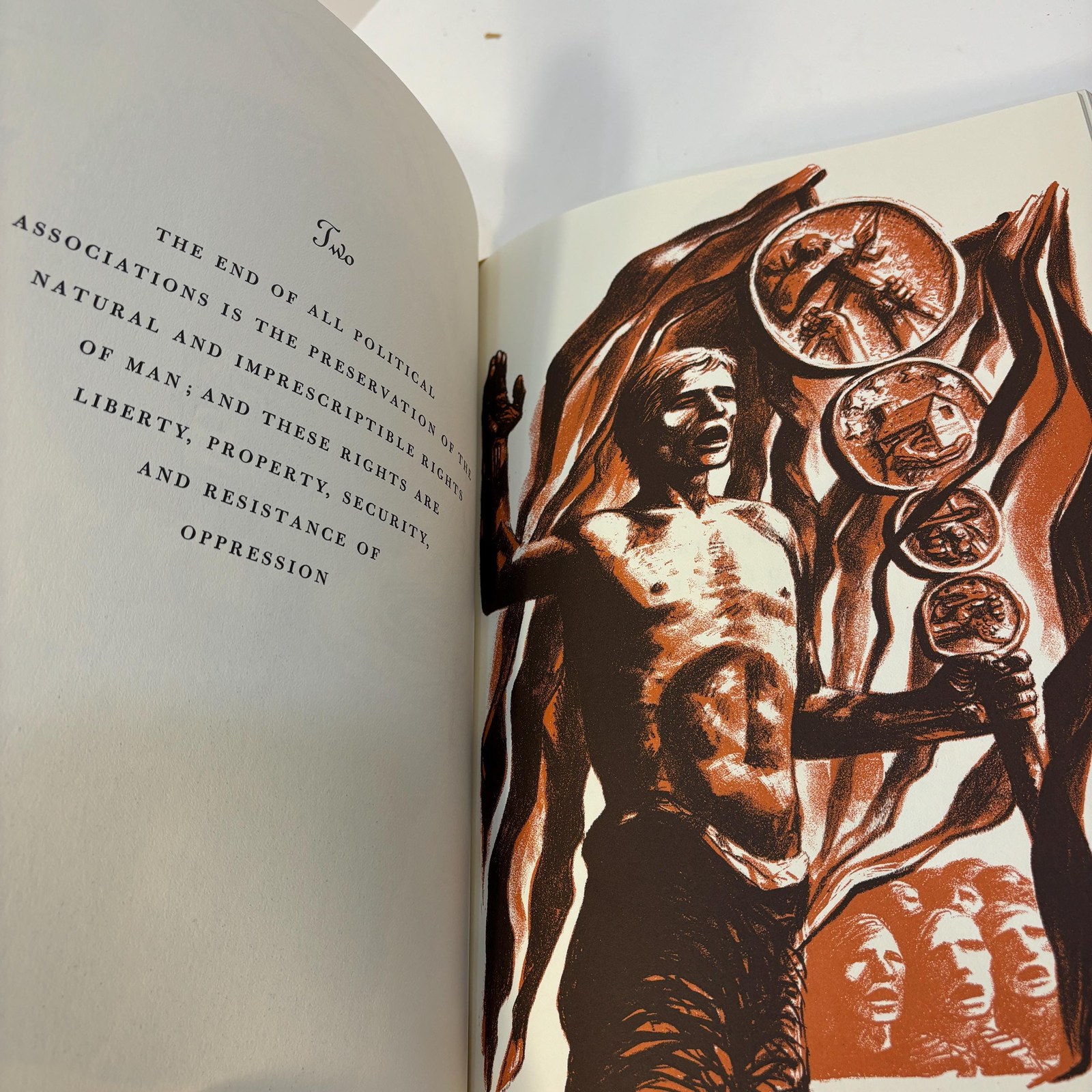 Rights of Man, With an Introduction by Howard Fast and Illustrations by Lynd Ward — photograph 5.
