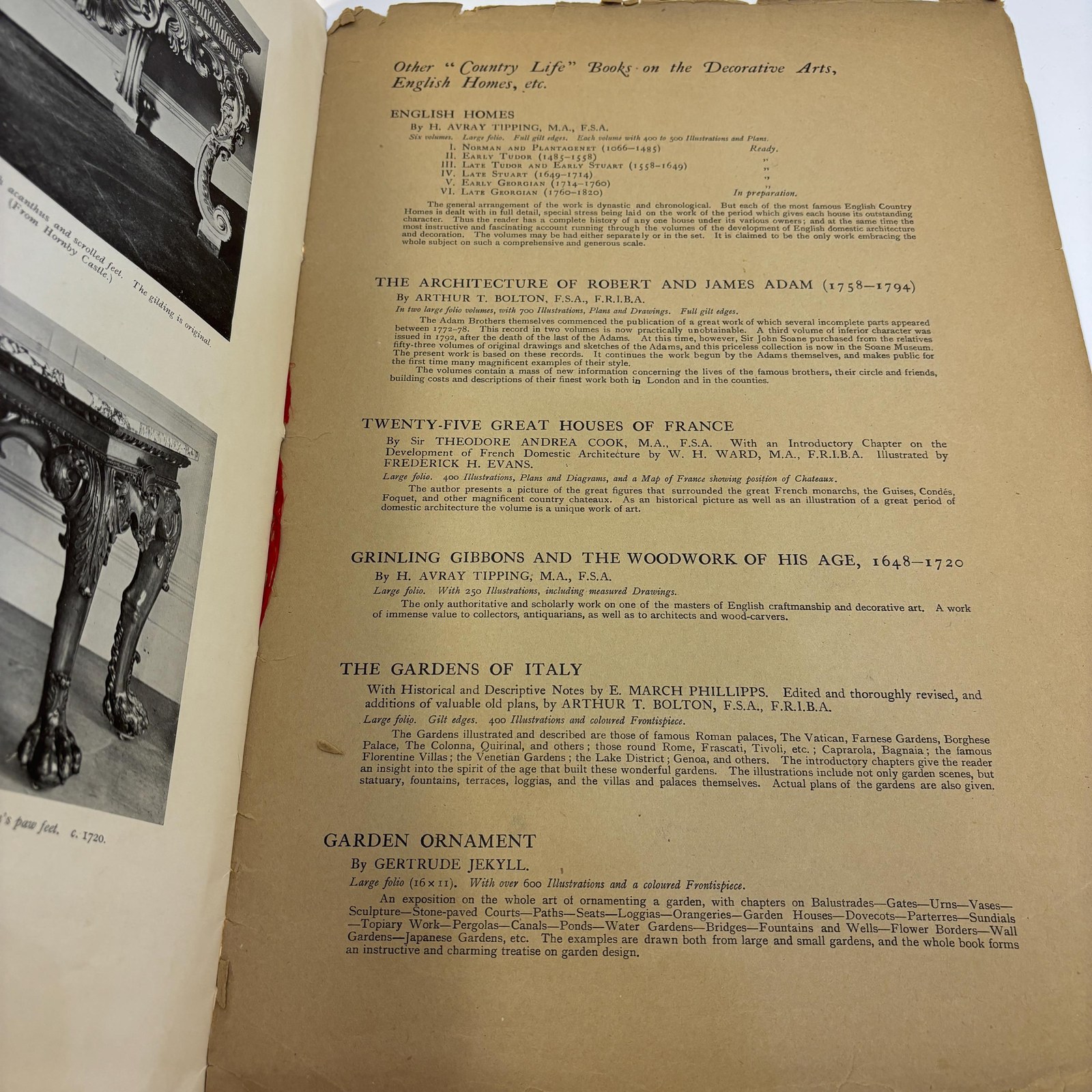 Prospectus for The Dictionary of English Furniture — photograph 7.