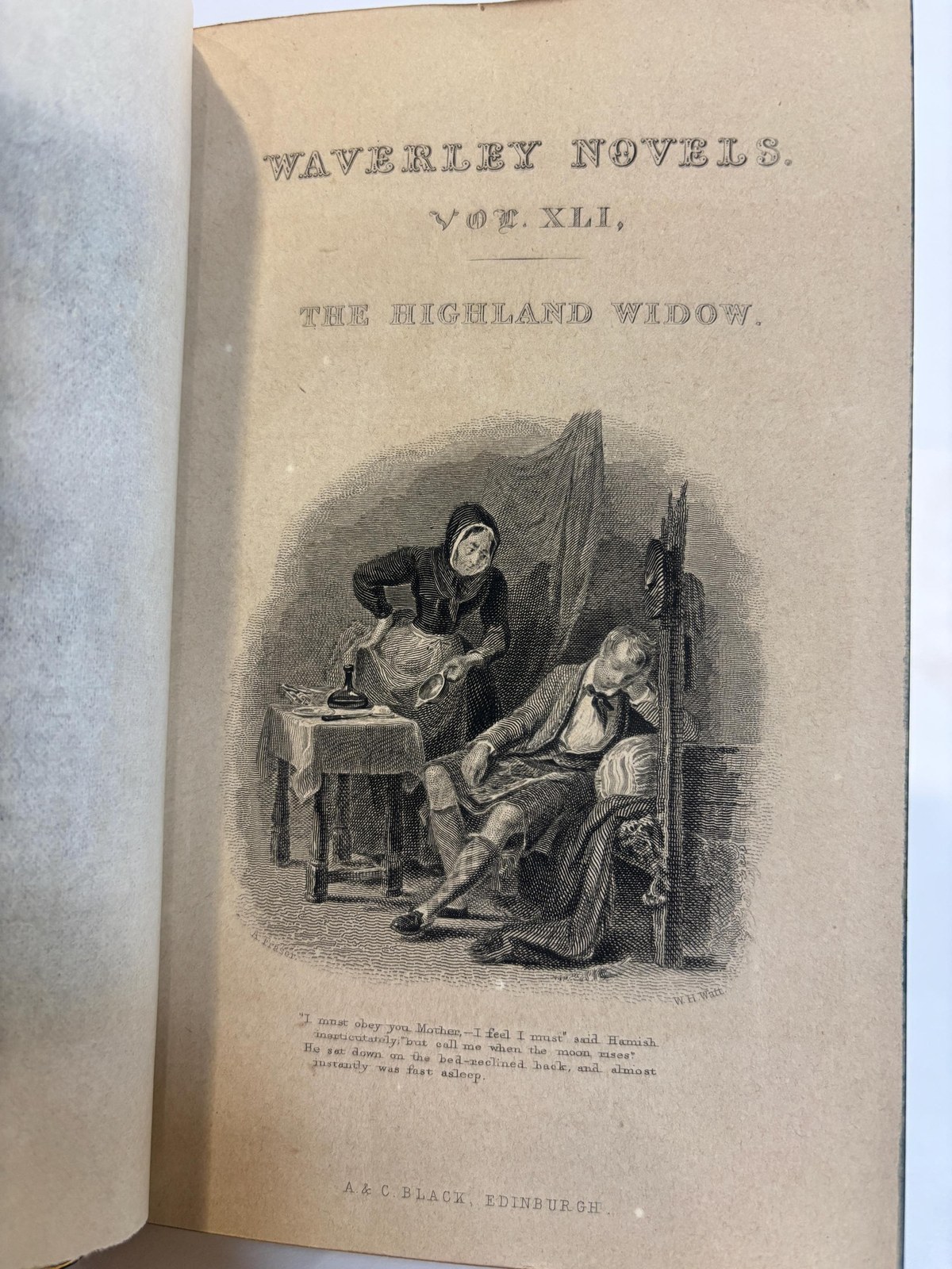 Highland Widow. Double Fore-Edge Painting. Golfers and Mermaids. — photograph 10.