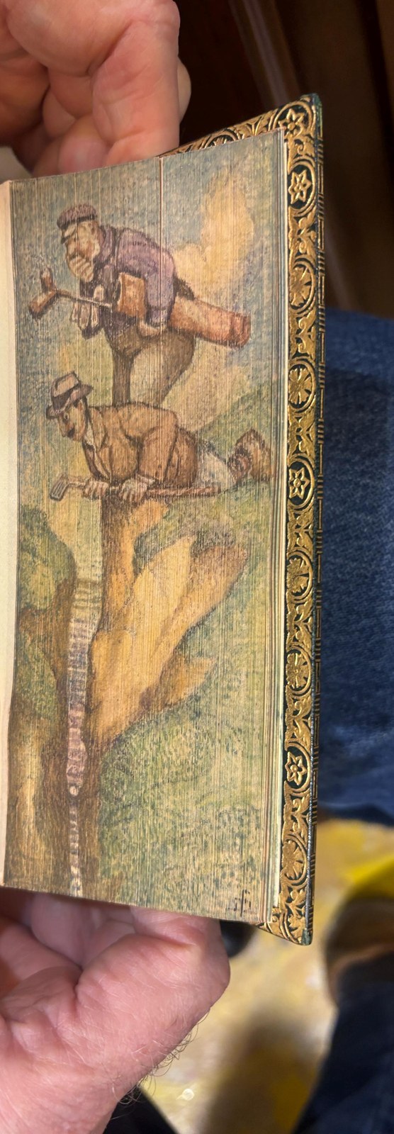 Highland Widow. Double Fore-Edge Painting. Golfers and Mermaids. — photograph 3.
