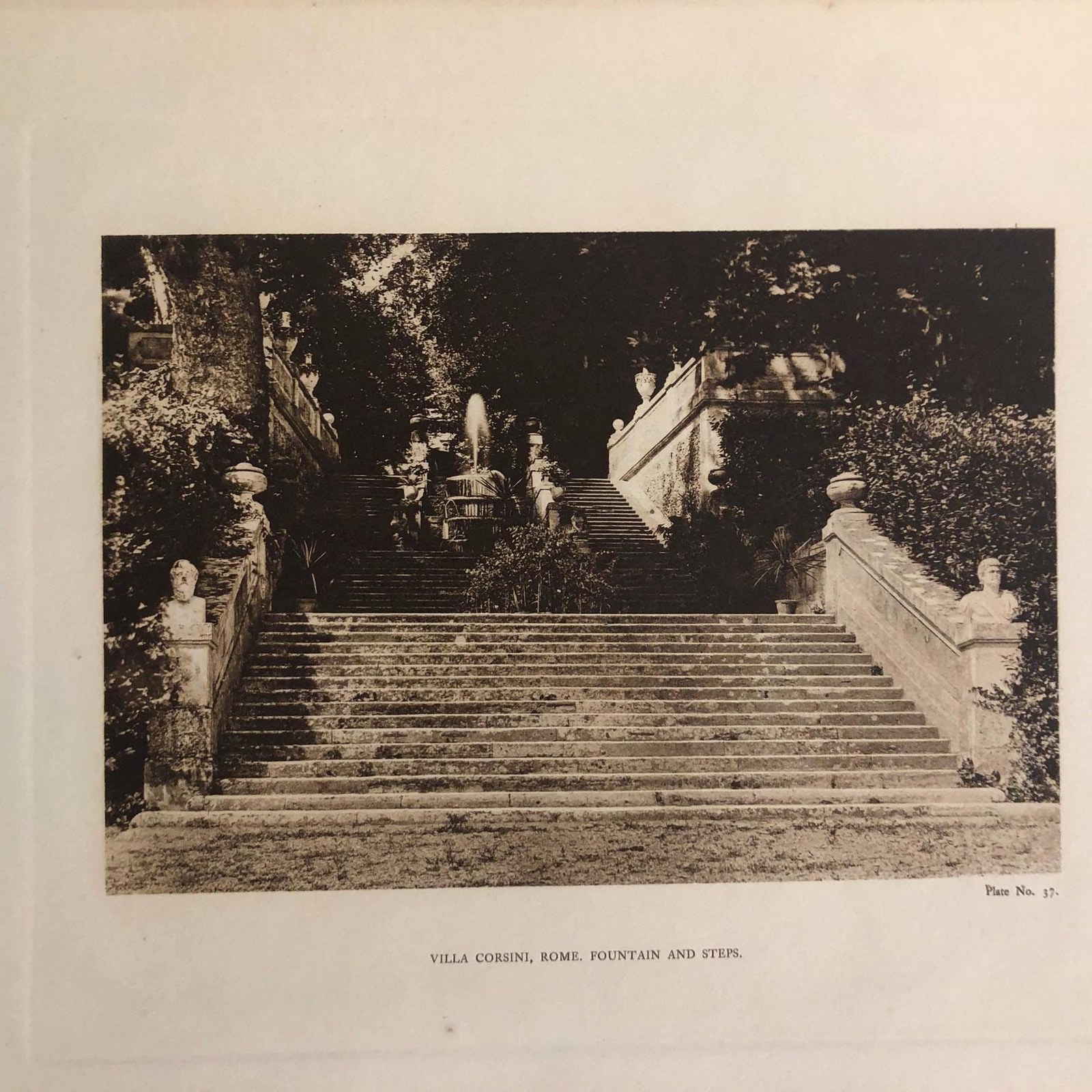 Architectural Gardens of Italy. A Series of Photogravure Plates from Photographs Made For and Selected by A. Hollanmd Forbes, Editor of Architecture. In Three Parts. Edition Limited to Seven Hundred and Fifty Numbered Sets. — photograph 9.
