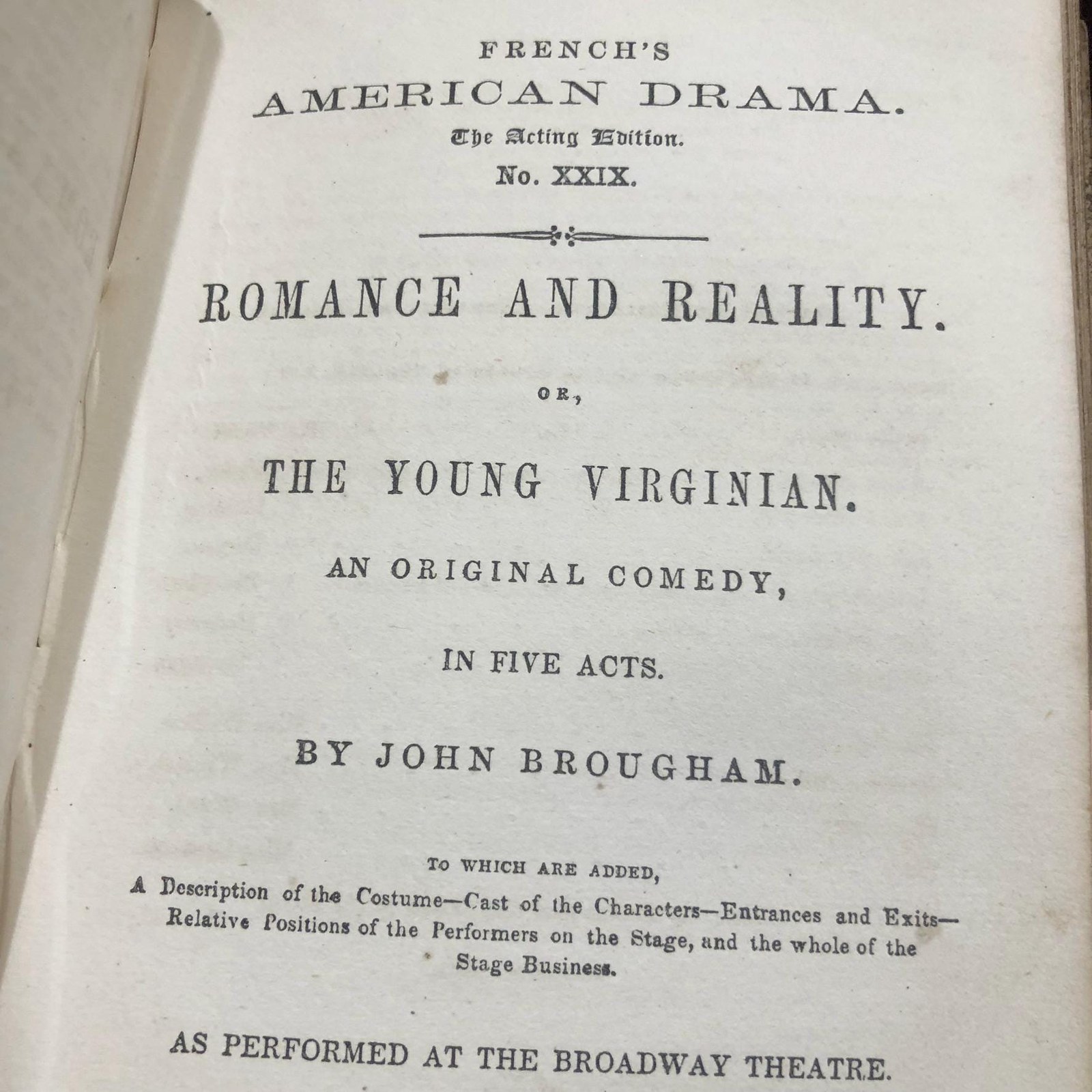 Brougham's Dramatic Works; Consisting of a Collection of Dramas, Comedies and Farces,..Selected from French's American Drama, With Portrait on Steel; And Memoir of The Author. — photograph 10.