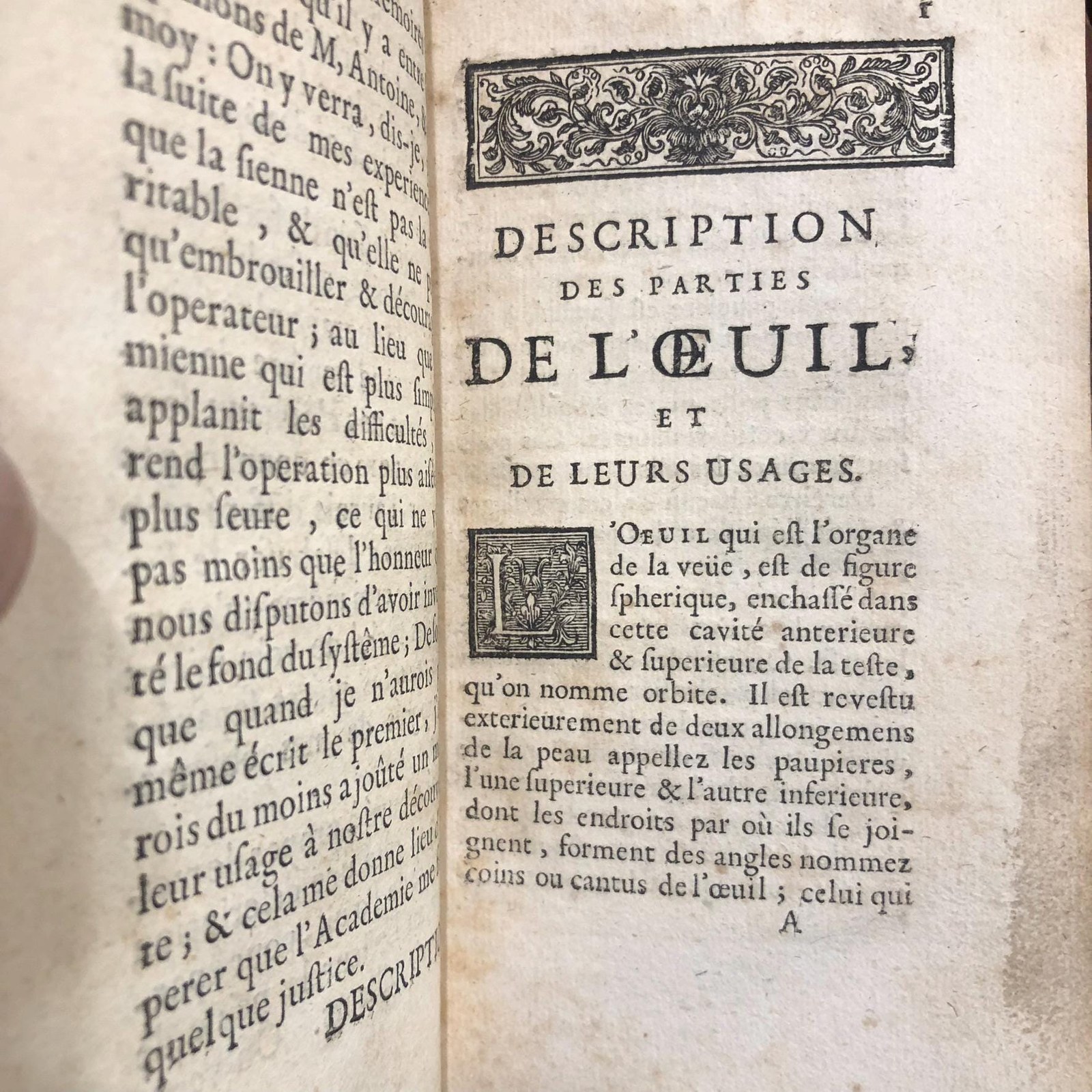 Traitè De La Cataracte Et Du Glaucoma. Par M. Brisseau le fils Medecin Major des Hôpitaux du Roy, & Pensionnaire de la Ville de Tournay. Translated: Treatise On the Cataract And Of Glaucoma. By Mr. Brisseau the son, Physician, Chief Physician of the King’s Hospitals, and Pensioner of the City of Tournai. French Language, First Edition. — photograph 4.