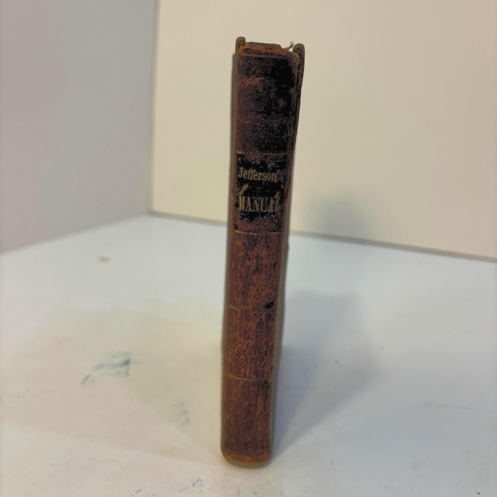Manual of Parlimentary Practice, Composed Originally for The Senate of The United States. The Constitution of The United States, and The Rules for Conducting Business in Both Houses of Congress; With all the amendments, erasures and additions, down to the year 1848; Concluding with a Tabular Statement of the Population of The United States, and the Apportionment of Representatives in Congree, under the Census of 1840. — photograph 4.