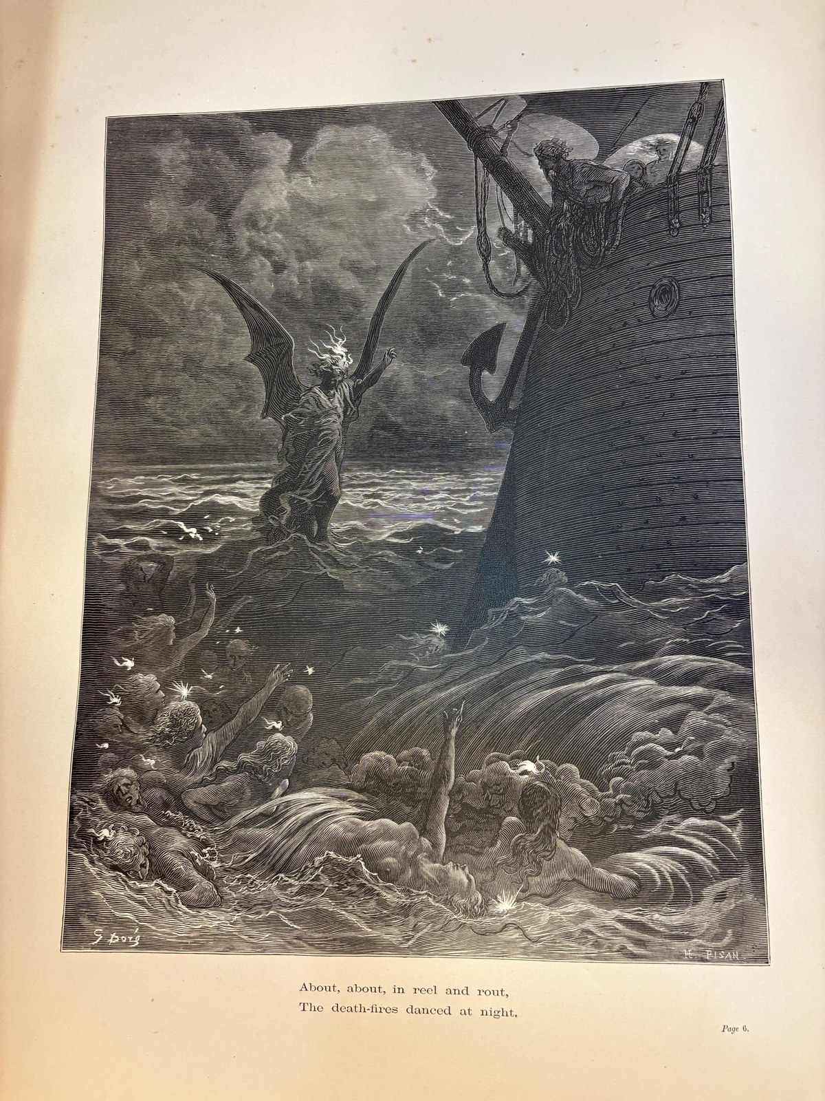 Illustrated by Gustave Dore, The Rime of The Ancient Mariner — photograph 10.