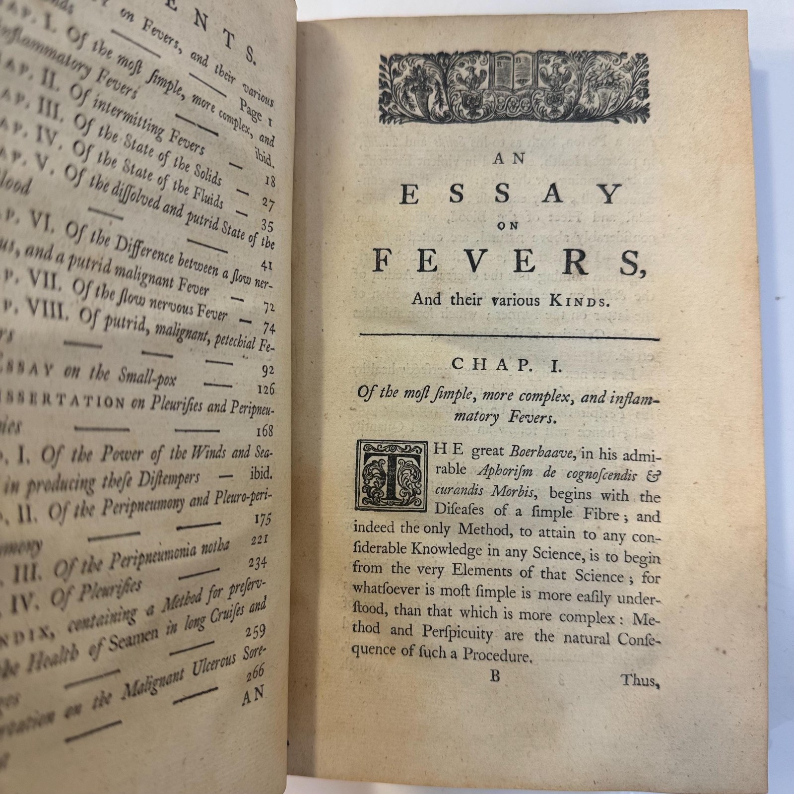 An Essay on Fevers. To Which is Now Added, a Dissertation on The Malignant, Ulcerous Sore-Throat. The Third Edition. — photograph 3.